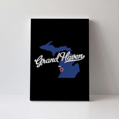 Grand Haven Michigan MI Map Canvas