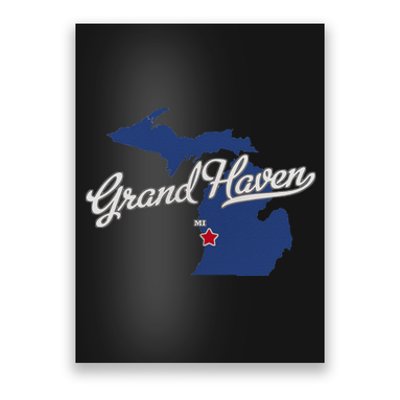 Grand Haven Michigan MI Map Poster