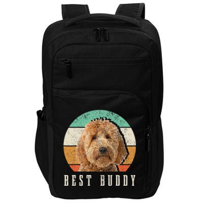 Goldendoodle Hi My Name Is Stop That Funny Dog Doodle Mom Impact Tech Backpack