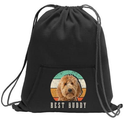 Goldendoodle Hi My Name Is Stop That Funny Dog Doodle Mom Sweatshirt Cinch Pack Bag