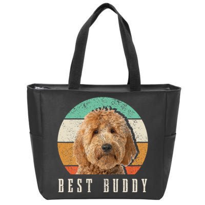 Goldendoodle Hi My Name Is Stop That Funny Dog Doodle Mom Zip Tote Bag