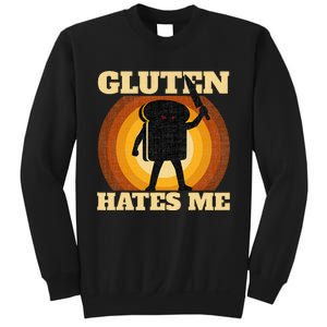 Gluten Hates Me Funny Celiac Disease Awareness Sweatshirt