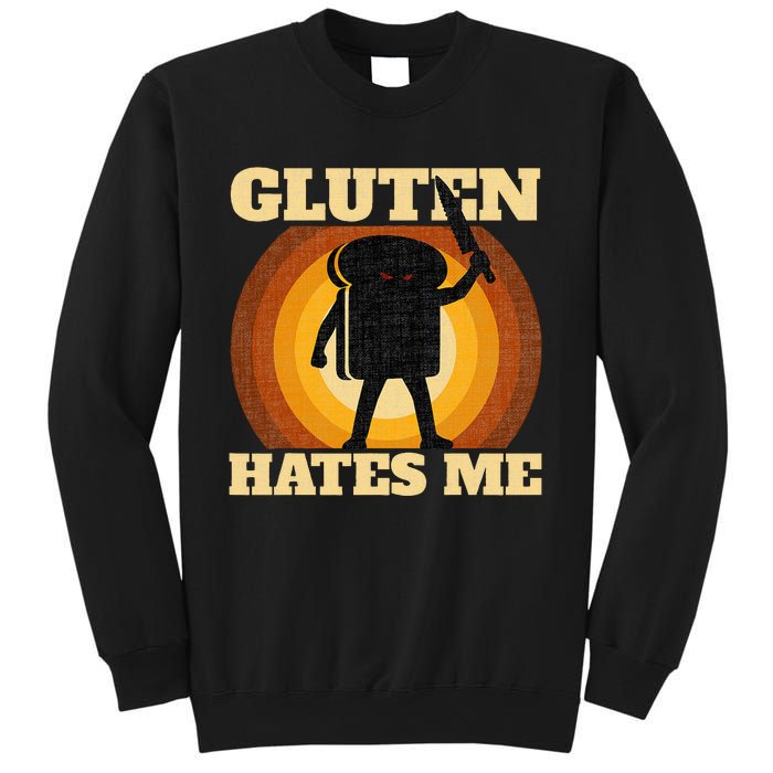 Gluten Hates Me Funny Celiac Disease Awareness Sweatshirt