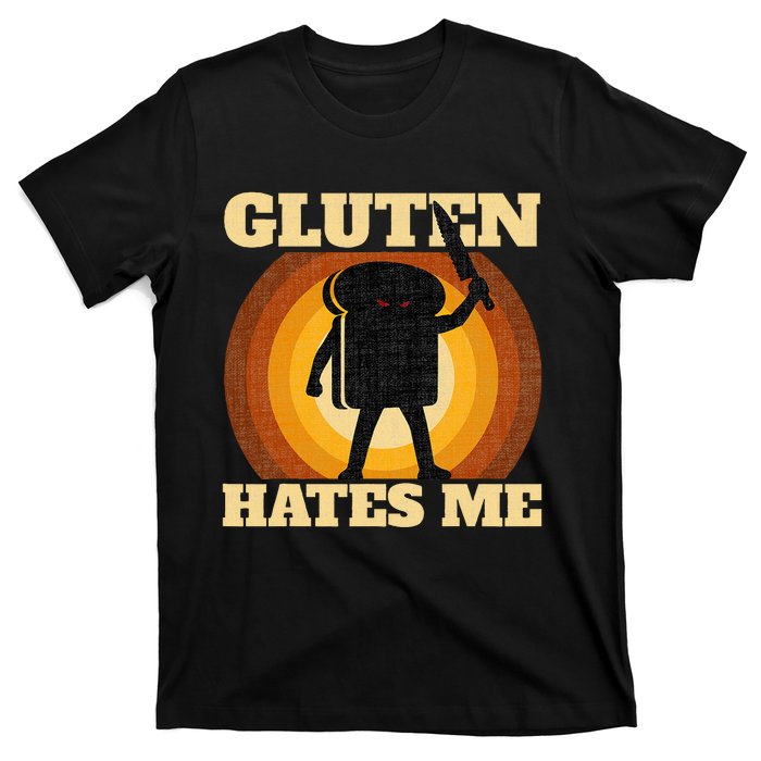 Gluten Hates Me Funny Celiac Disease Awareness T-Shirt