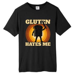 Gluten Hates Me Funny Celiac Disease Awareness Tall Fusion ChromaSoft Performance T-Shirt