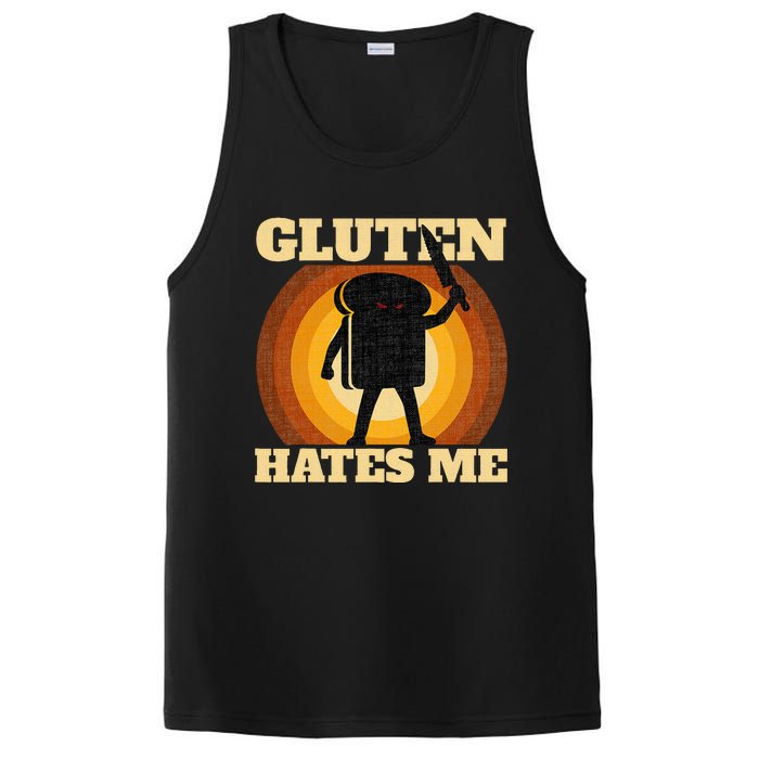 Gluten Hates Me Funny Celiac Disease Awareness PosiCharge Competitor Tank