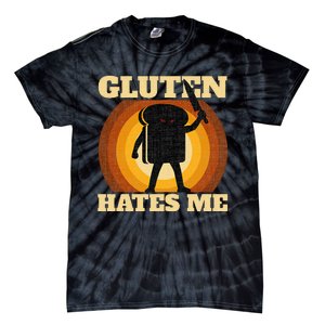 Gluten Hates Me Funny Celiac Disease Awareness Tie-Dye T-Shirt