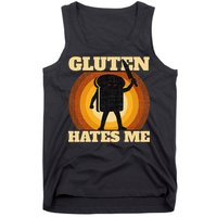 Gluten Hates Me Funny Celiac Disease Awareness Tank Top