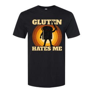 Gluten Hates Me Funny Celiac Disease Awareness Softstyle CVC T-Shirt