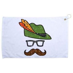 German Hat Mustache Costume Bavaria Oktoberfest Boy Grommeted Golf Towel