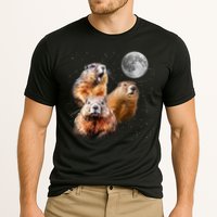 Groundhog Head Moon Funny Groundhog Day Cooling Performance Crew T-Shirt