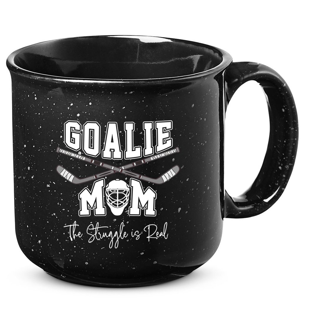 Goalie Hockey Mom The Struggle Is Real For Keeper Mothers Gift 15oz Campfire Ceramic Mug