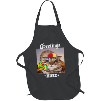 Greetings Huzz Meme Funny Cat Lollipop Apron