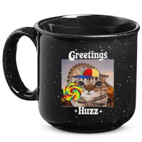 Greetings Huzz Meme Funny Cat Lollipop 15oz Campfire Ceramic Mug