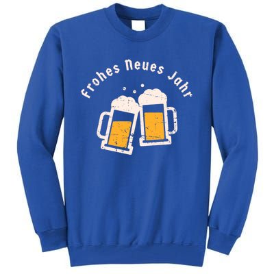 Ger Happy New Year Beer Mug Graphic Art Frohes Neues Jahr Gift Tall Sweatshirt