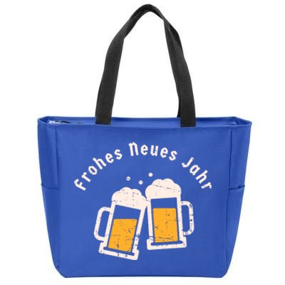 Ger Happy New Year Beer Mug Graphic Art Frohes Neues Jahr Gift Zip Tote Bag