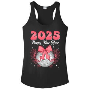 Groovy Happy New Year 2025 Disco Ball New Years Eve Party Gift Ladies PosiCharge Competitor Racerback Tank