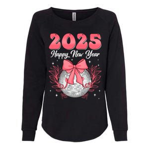 Groovy Happy New Year 2025 Disco Ball New Years Eve Party Gift Womens California Wash Sweatshirt