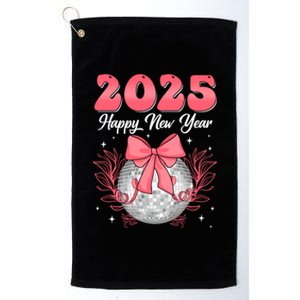 Groovy Happy New Year 2025 Disco Ball New Years Eve Party Gift Platinum Collection Golf Towel