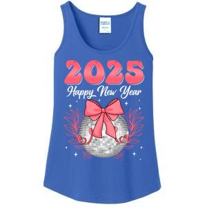 Groovy Happy New Year 2025 Disco Ball New Years Eve Party Gift Ladies Essential Tank