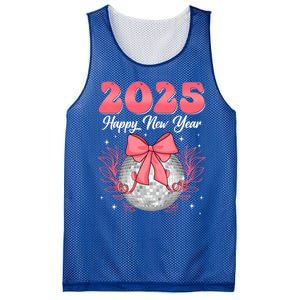 Groovy Happy New Year 2025 Disco Ball New Years Eve Party Gift Mesh Reversible Basketball Jersey Tank