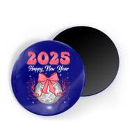 Groovy Happy New Year 2025 Disco Ball New Years Eve Party Gift Magnet