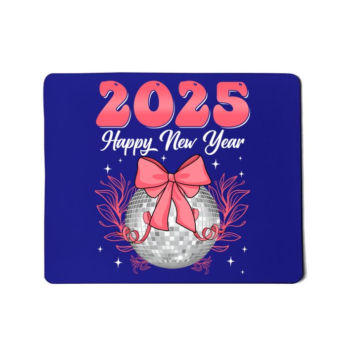 Groovy Happy New Year 2025 Disco Ball New Years Eve Party Gift Mousepad