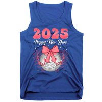 Groovy Happy New Year 2025 Disco Ball New Years Eve Party Gift Tank Top