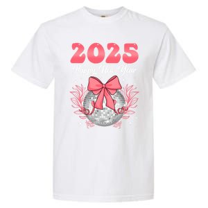 Groovy Happy New Year 2025 Disco Ball New Years Eve Party Gift Garment-Dyed Heavyweight T-Shirt