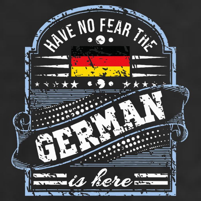 Germany Have No Fear The German Is Here 7 Panel Mesh Trucker Snapback Hat