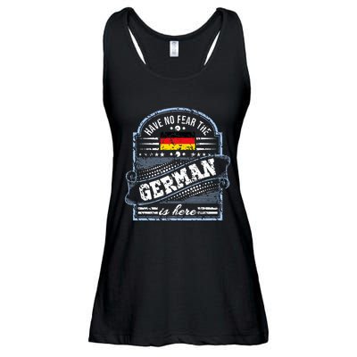 Germany Have No Fear The German Is Here Ladies Essential Flowy Tank