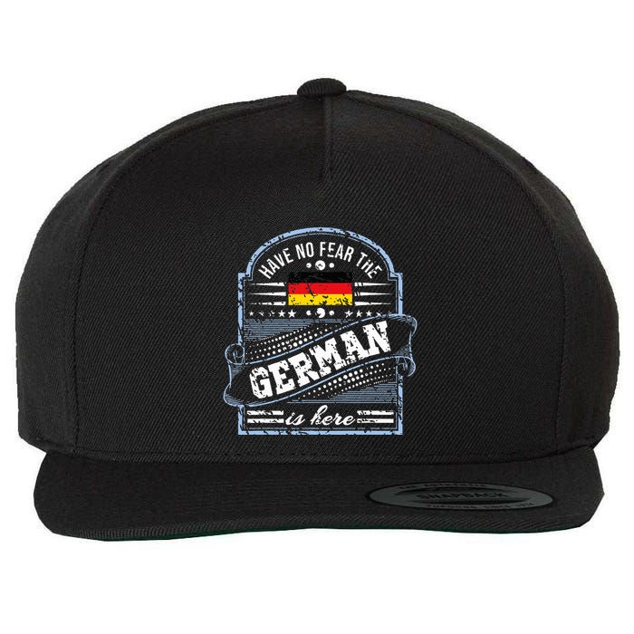 Germany Have No Fear The German Is Here Wool Snapback Cap