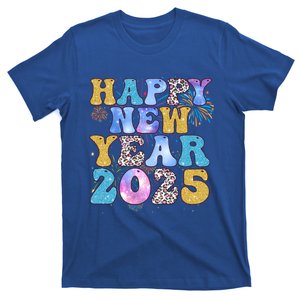 Groovy Hello New Year 2025 Family Matching Celebration Party Gift T-Shirt