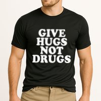 Give Hugs Not Drugs Slogan Awareness Red Ribbon Week Cooling Performance Crew T-Shirt