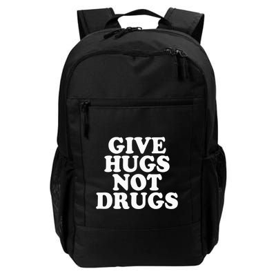 Give Hugs Not Drugs Slogan Awareness Red Ribbon Week Backpack