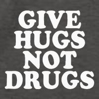 Give Hugs Not Drugs Slogan Awareness Red Ribbon Week Vector Backpack