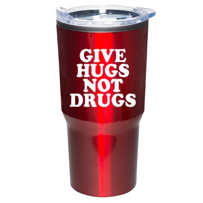 Give Hugs Not Drugs Slogan Awareness Red Ribbon Week Tumbler