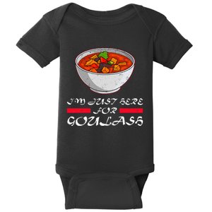 Goulash Hungary National Dishes Hungarian Cuisine Food Stew Baby Bodysuit