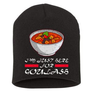 Goulash Hungary National Dishes Hungarian Cuisine Food Stew Short Acrylic Beanie