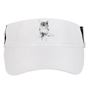 Great Horned Owl Distressed Design Adult Drive Performance Visor