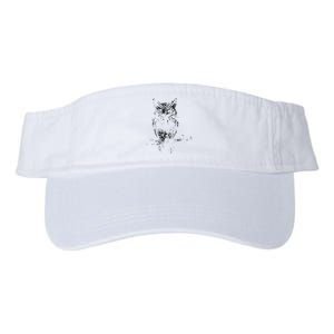 Great Horned Owl Distressed Design Valucap Bio-Washed Visor