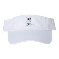 Great Horned Owl Distressed Design Valucap Bio-Washed Visor