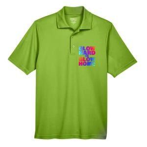 Glow Hard Or Glow Home 70s 80s For Man Woman Men's Origin Performance Pique Polo