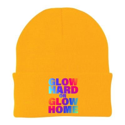 Glow Hard Or Glow Home 70s 80s For Man Woman Knit Cap Winter Beanie