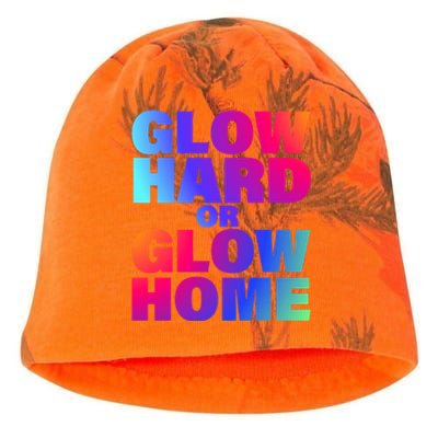 Glow Hard Or Glow Home 70s 80s For Man Woman Kati - Camo Knit Beanie