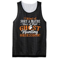 Ghost Hunting Obsession Ghosts Paranormal Scary Activity Mesh Reversible Basketball Jersey Tank