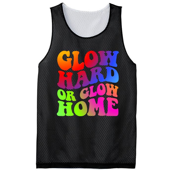 Glow Hard Or Glow Home Retro 70s 80s For Man Woman Mesh Reversible Basketball Jersey Tank