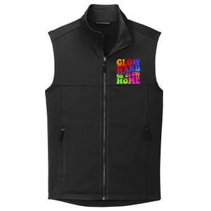 Glow Hard Or Glow Home Retro 70s 80s For Man Woman Collective Smooth Fleece Vest