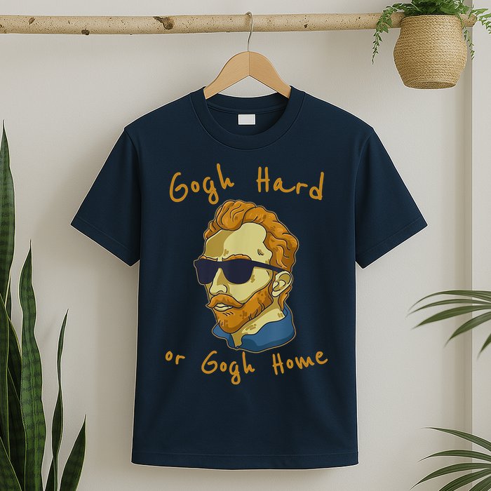 Gogh Hard Or Gogh Home Funny Vincent Van Gogh T-Shirt