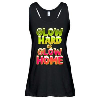 Glow Hard Or Glow Home Ladies Essential Flowy Tank